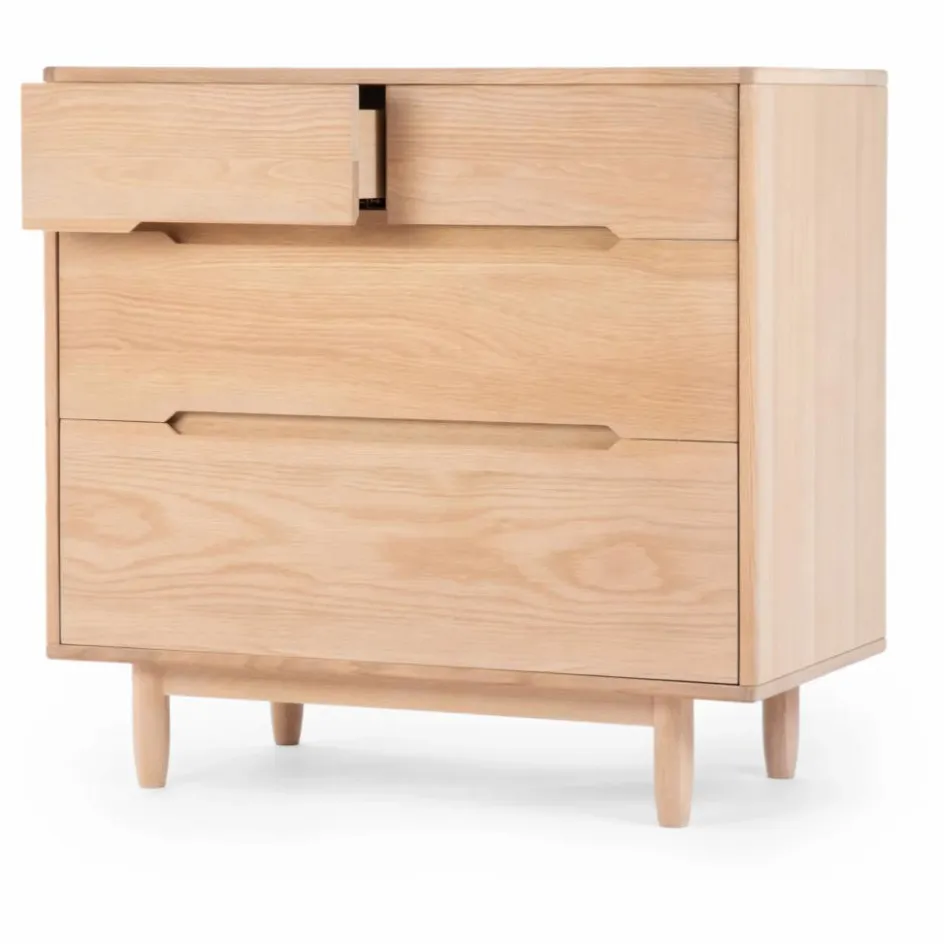 Discount Nobodinoz Commode 4 tiroirs Pure | Chêne