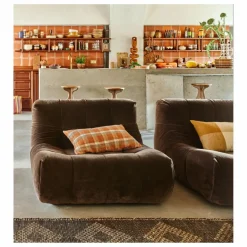 Outlet HKliving Coussin à carreaux | Orange
