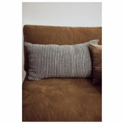 New HKliving Coussin à rayures | Noir