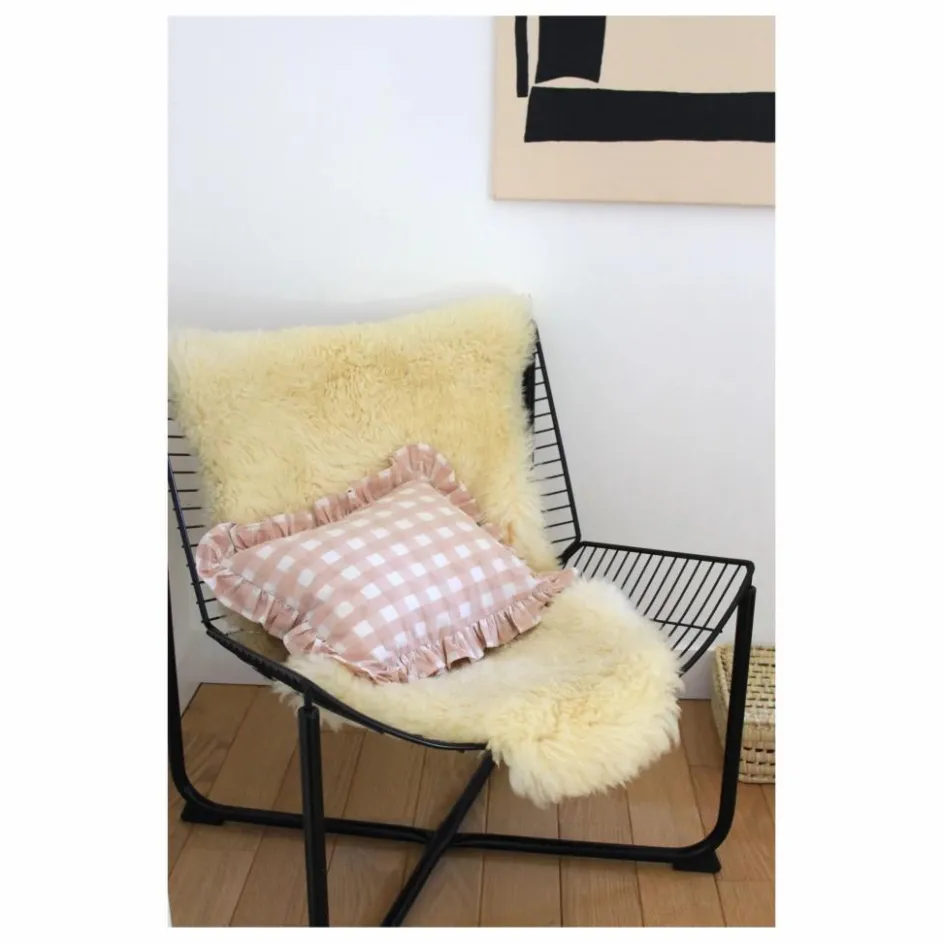 Best Barnabé aime le café Coussin à volant | Rose pâle