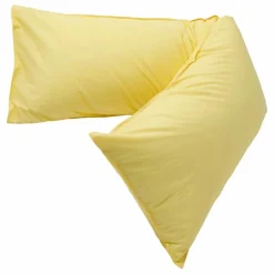 Suite 702 Coussin Bedmate en percale organique - Butter Yellow || Coussins