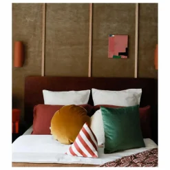 Online Coussin berlingot Divino à rayures en jacquard | Coussins