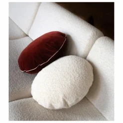 Hot The Socialite Family Coussin Bomboloni en laine bouclette | Crème