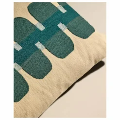 New Maison Sarah Lavoine Coussin brodé Cadence | Bleu Sarah