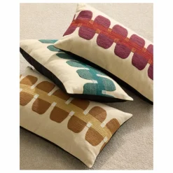 New Maison Sarah Lavoine Coussin brodé Cadence | Bleu Sarah