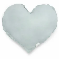 Sale Babyshower Coussin Cœur | Bleu ciel