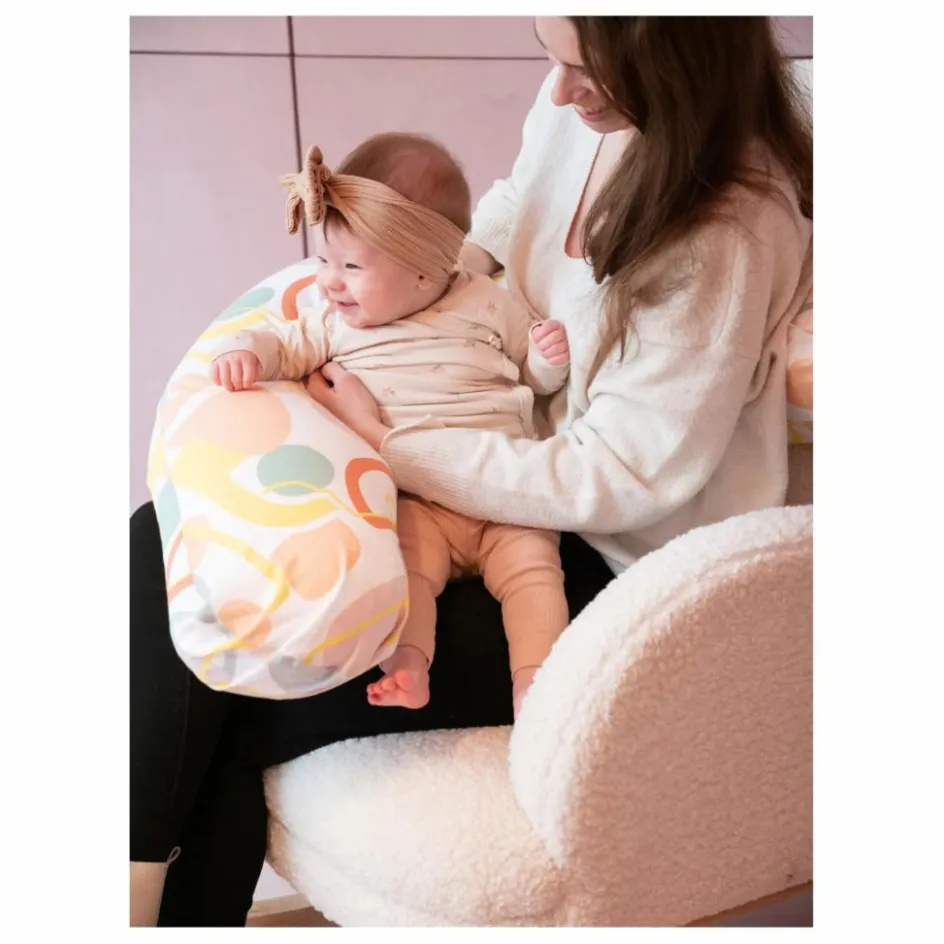 Béaba Coussin d'allaitement Big Flopsy Artline| Linge De Lit Bébé|Accessoires Pour Bien Dormir