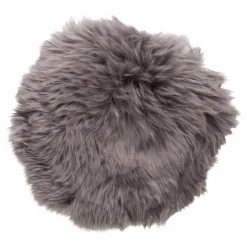 Discount Hübsch Coussin d'assise en peau de mouton | Gris