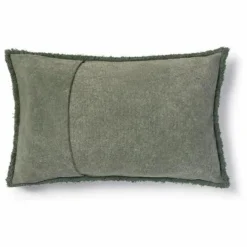 Outlet Lorena Canals Coussin rectangulaire Stonewashed | Vert foncé