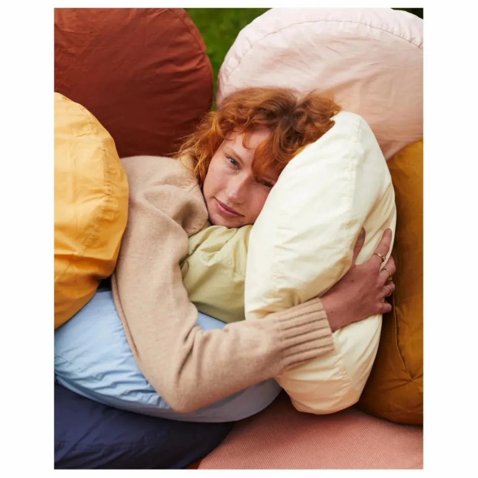 Sale Coussin rond en percale organique | Coussins