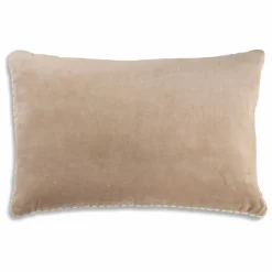 Le Monde Sauvage Coussin réversible en velours Yuki Gris| Coussins