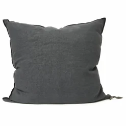 Maison de Vacances Coussin Vice versa black line en lin lavé stone washed || Coussins