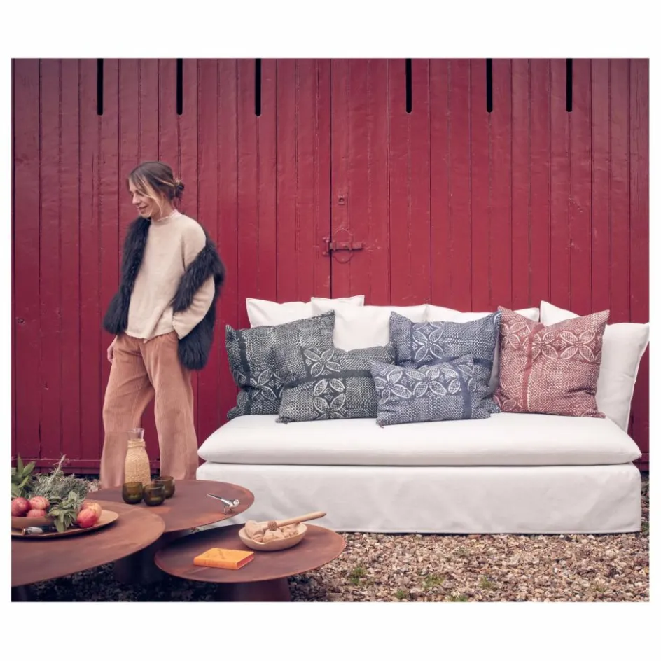 Online Coussin Vice Versa en lin Wabi-Sabi Bogolan | Coussins