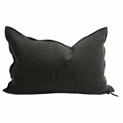 Hot Maison de Vacances Coussin Vice Versa en toile Formentera Charbon