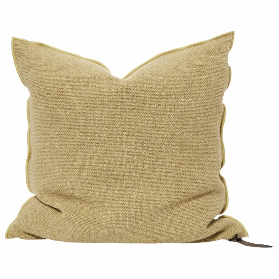 Hot Maison de Vacances Coussin Vice Versa en toile Formentera | Jaune Paille