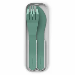 Outlet Monbento Couverts biodégradables MB Pocket Color | Vert forêt