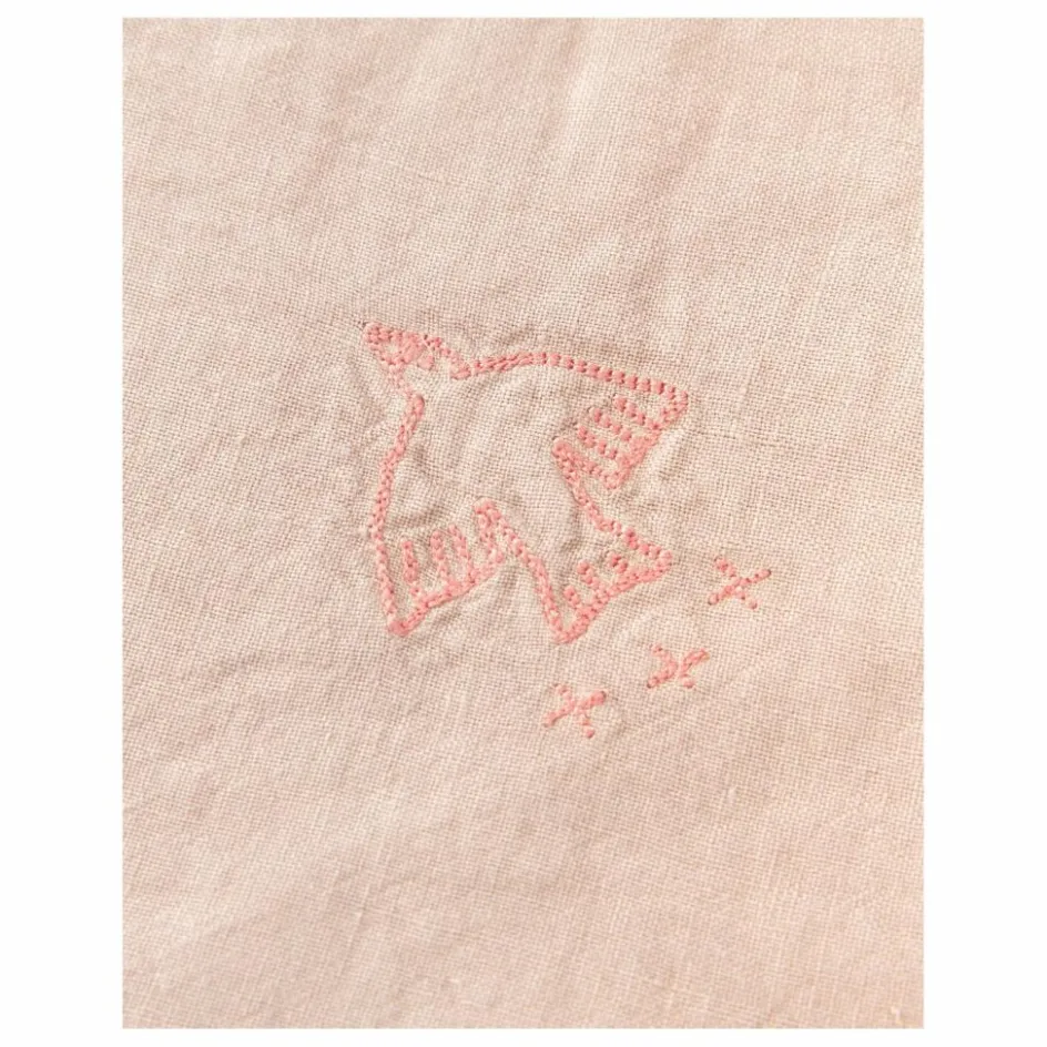 Hot Nobodinoz Couverture doublée - Lin Français | Rose pâle