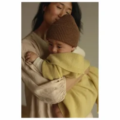 Discount Hvid Couverture Felix Laine Mérinos | Jaune pâle