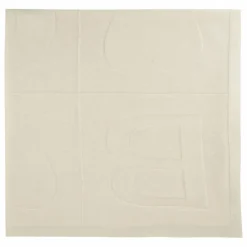 Clearance Bonton Couverture Laine Mérinos | Ecru