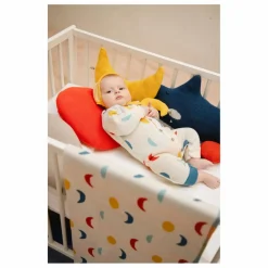 Clearance Bayiri Couverture Moon Phases Coton Bio | Ecru