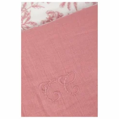 Outlet Tartine et Chocolat Couverture Toile de Jouy | Rose pêche