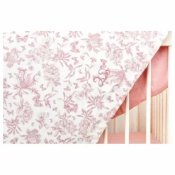 Outlet Tartine et Chocolat Couverture Toile de Jouy | Rose pêche