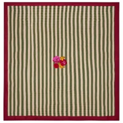 Clearance Lisa Corti Couvre-lit Nizam Stripes | Vert