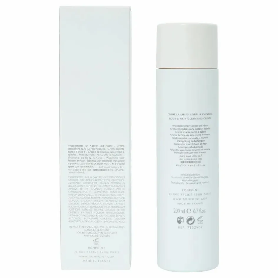 Bonpoint Crème moussante nettoyante visage, corps et cheveux - 200 ml|Enfant Soins Du Visage|Soins Du Corps