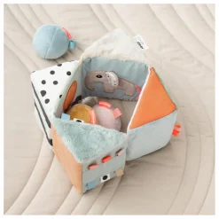 Done by deer Cube sensoriel Deer Friends| Jouets D'Éveil|Jouets D'Éveil