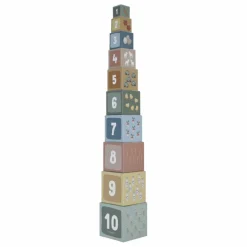 Little Dutch Cubes à empiler en carton FSC - Little Farm| Jouets D'Éveil|Jouets D'Éveil