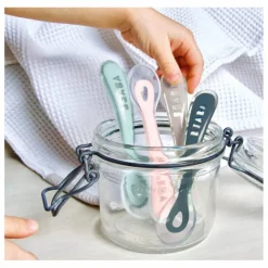 Béaba Premiers Repas|Puériculture*Cuillère 2ème âge soft en silicone - Lot de 4