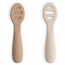 Mushie Cuillères bébé en silicone || Premiers Repas|Puériculture