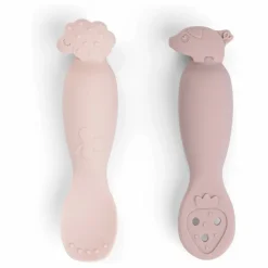 New Done by deer Cuillères d'apprentissage Tiny Farm - Set de 2 | Rose