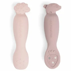 New Done by deer Cuillères d'apprentissage Tiny Farm - Set de 2 | Rose