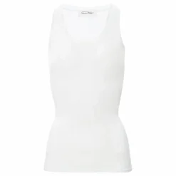 Hot American Vintage Débardeur Col Rond Massachusetts | Blanc