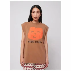 Bobo Choses Débardeur Joyful Face Coton Bio - Collection Femme | Marron