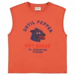 Sale Sisters Department Débardeur Sophie Datil Pepper Coton Flamé | Terracotta