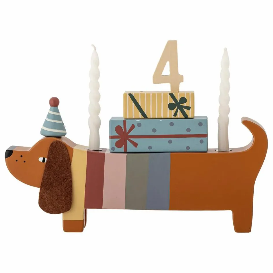 Outlet Bloomingville Mini Décoration d'annversaire Charlie | Marron