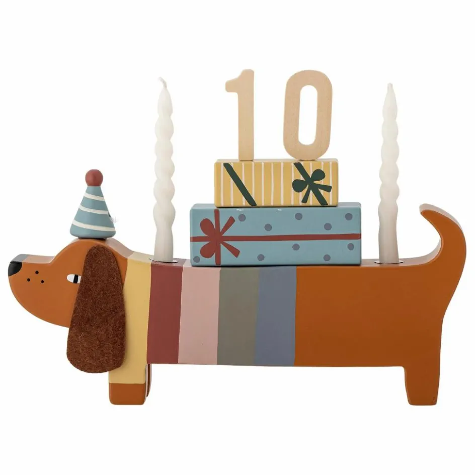Outlet Bloomingville Mini Décoration d'annversaire Charlie | Marron