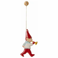 Maileg Décoration de Noël Lutin Pixy et sa trompette|Enfant Décoration De Fête