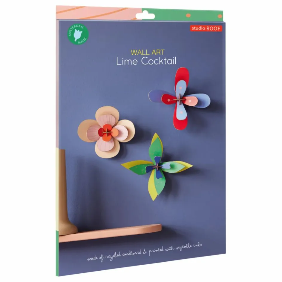 Hot Décoration murale Fleur Lime - Set de 3 Enfant Décoration Murale|Déco Murale Enfant