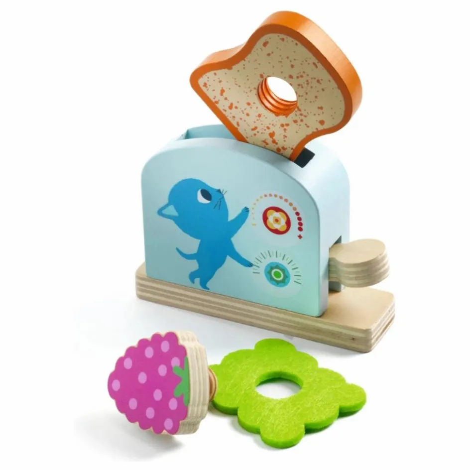 Clearance Djeco Dinette Breakfast Chaton Multicolore