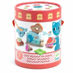 Clearance Djeco Dinette Breakfast Chaton Multicolore