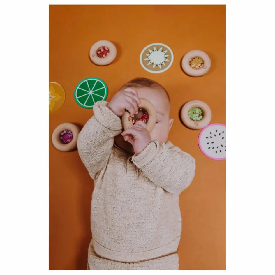 Petit Boum Donut sensoriel Fraises| Jouets D'Éveil|Jouets D'Éveil