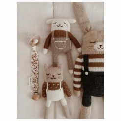 Outlet Main Sauvage Doudou Chaton salopette | Ecru