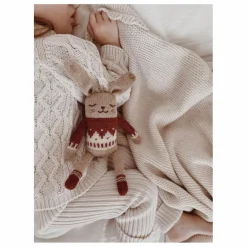 Main Sauvage Doudou lapin pull jacquard || Doudous, Peluches|Doudous Et Peluches