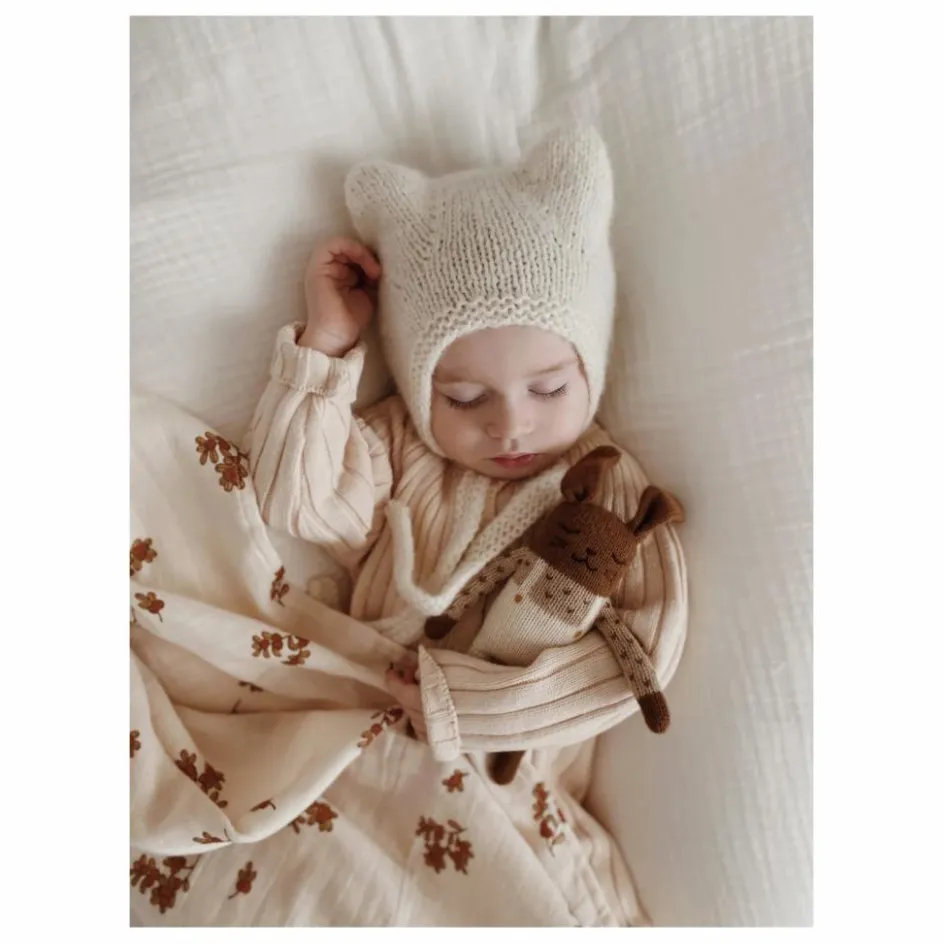 Hot Main Sauvage Doudou Lapin salopette | Ecru