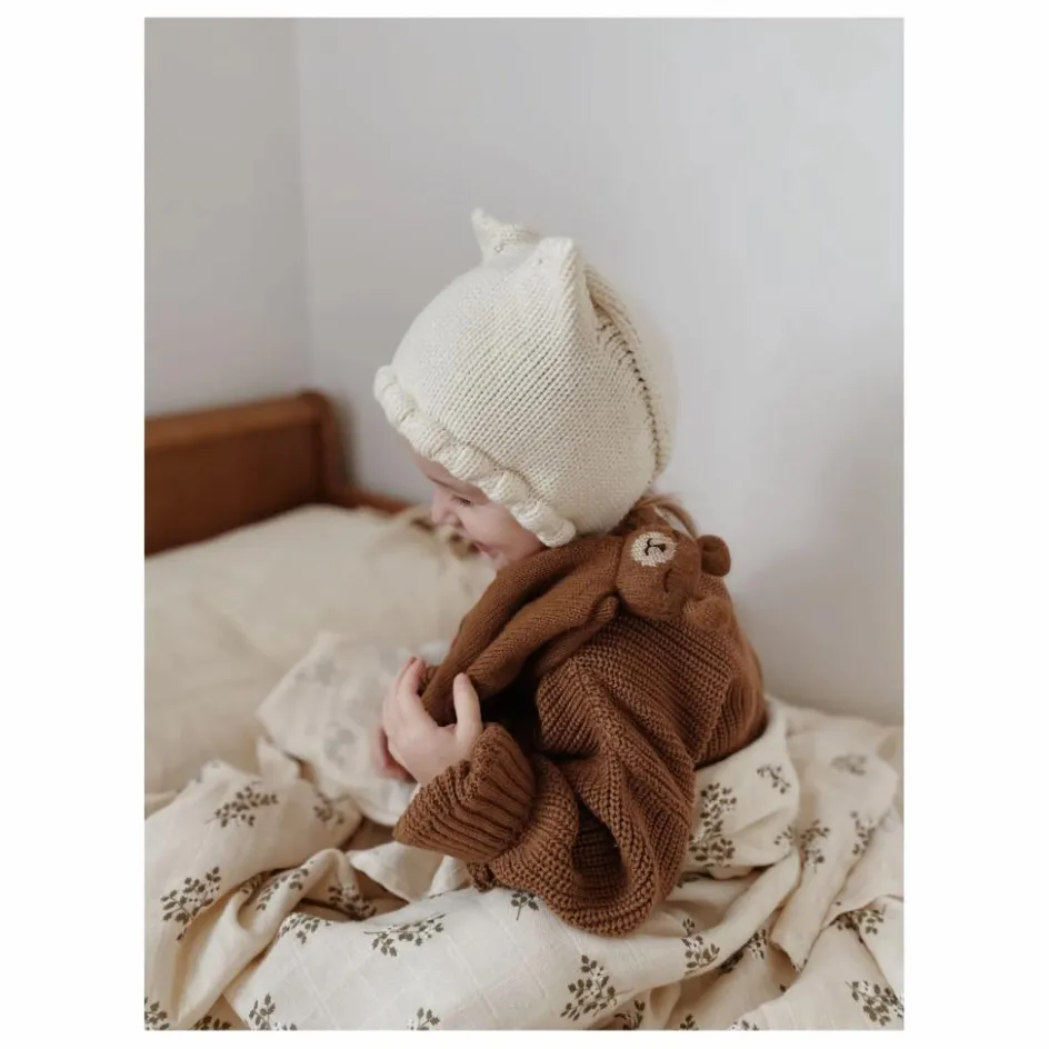 Discount Main Sauvage Doudou ourson en alpaga | Noisette