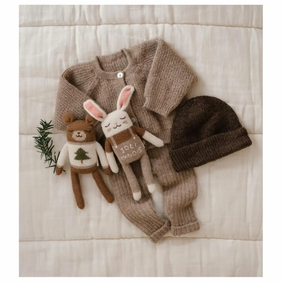 Discount Main Sauvage Doudou Ourson Sapin | Ecru
