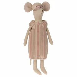 Clearance Maileg Doudou souris en robe de nuit Multicolore